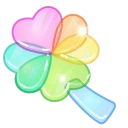 Clover Pin, модель Glass Rainbow