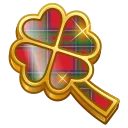 Clover Pin, модель Red Tartan