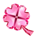 Clover Pin, модель Rose Quartz