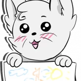 Стикер #2 из набора Котик художник