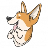 Стикер #3 из набора CorgiK @lorindragon