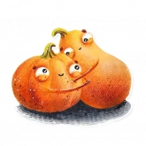 Стикер #9 из набора Милые тыковки