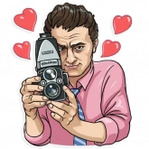 Стикер #11 из набора Федерико Феллини
