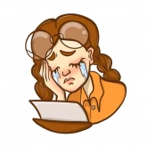 Стикер #2 из набора Писательница