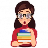 Стикер #9 из набора Девочки любят книжки