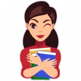 Стикер #6 из набора Девочки любят книжки