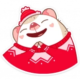 Стикер #4 из набора Новогодний Имбирчик