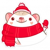 Стикер #2 из набора Новогодний Имбирчик