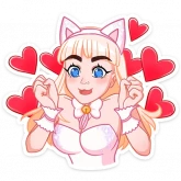 Стикер #6 из набора Кошечка Каталина