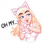 Стикер #5 из набора Кошечка Каталина