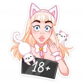 Стикер #10 из набора Кошечка Каталина