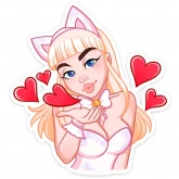 Стикер #7 из набора Кошечка Каталина