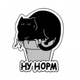 Стикер #5 из набора Кошка Жора