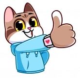 Стикер #3 из набора Котэус