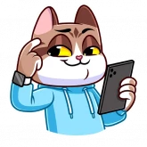 Стикер #8 из набора Котэус