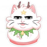 Стикер #11 из набора Новогодняя Котострофа