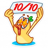Стикер #12 из набора Утенок Кряк