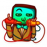 Стикер #11 из набора Ламповый