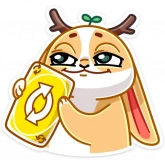 Стикер #12 из набора Листочек