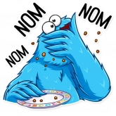 Стикер #8 из набора Cookie Monster