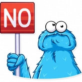 Стикер #10 из набора Cookie Monster