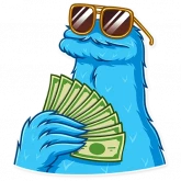 Стикер #12 из набора Cookie Monster