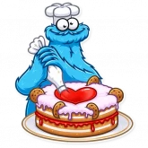 Стикер #7 из набора Cookie Monster