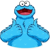 Стикер #3 из набора Cookie Monster