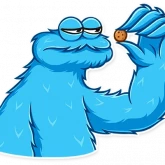 Стикер #9 из набора Cookie Monster