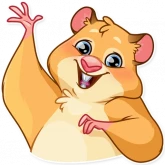 Стикер #5 из набора Мистер Хомяк