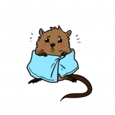 Стикер #9 из набора Печальная ондатра