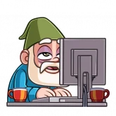 Стикер #12 из набора Деда Гном
