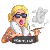 Стикер #12 из набора Порноактриса