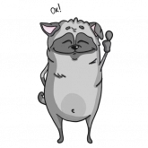 Стикер #9 из набора Pug