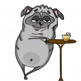Стикер #12 из набора Pug