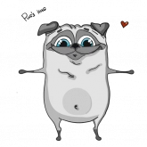 Стикер #6 из набора Pug