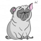 Стикер #5 из набора Pug