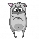 Стикер #10 из набора Pug