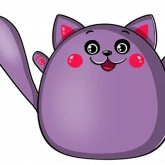 Стикер #5 из набора Purple_cat