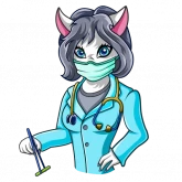 Стикер #9 из набора Наука для котиков