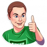 Стикер #3 из набора Шелдон Купер