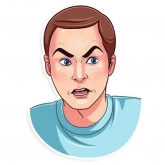 Стикер #4 из набора Шелдон Купер