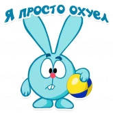 Стикер #10 из набора Смешарики мат