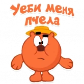 Стикер #4 из набора Смешарики мат