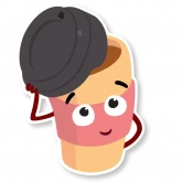 Стикер #6 из набора Стаканчик