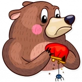 Стикер #10 из набора Милый медведь