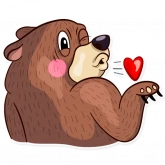 Стикер #2 из набора Милый медведь