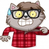Стикер #4 из набора Vincent Whiskers