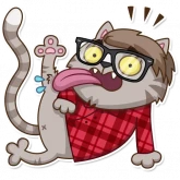 Стикер #11 из набора Vincent Whiskers