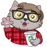 Стикер #5 из набора Vincent Whiskers